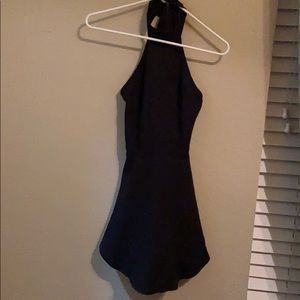 tobi halter dress — open back